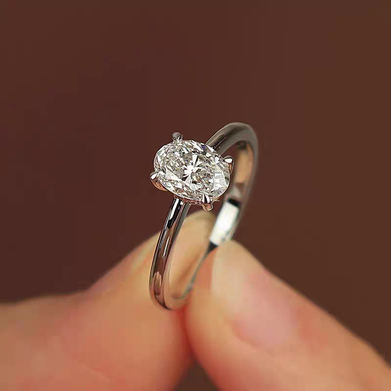 Lumi — Oval Zircon Ring